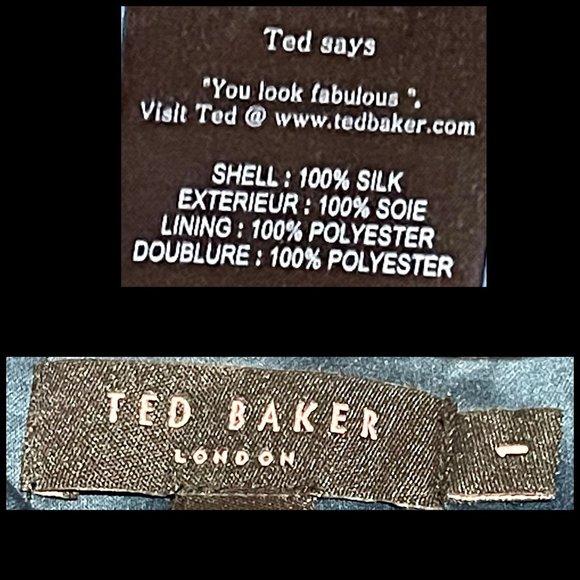 ▪️TED BAKER▪️Pleated Silk Ruffle Cocktail Dress - Picture 5 of 5